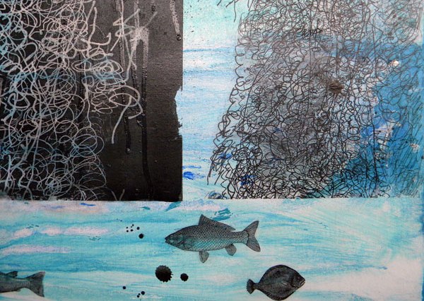 Scribble Painting with Fish