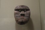 Original head made of volcanic stone photo from Portland Art Museum