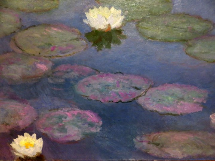 Portland Art Museum: a Monet painting of pink waterlilies
